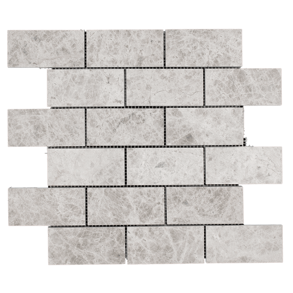 2x4 Silver Shadow Marble Mosaic Tile - Honed – DW TILE & STONE